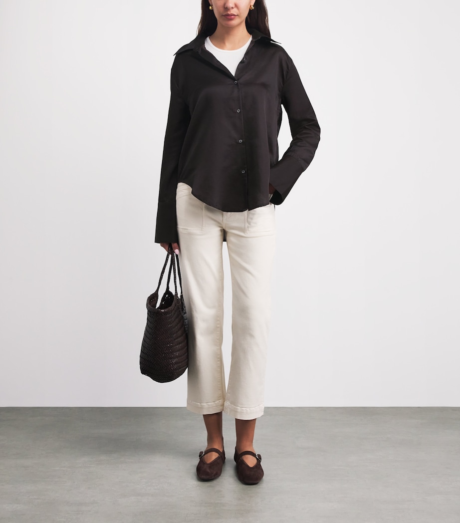 Citizens of Humanity Womens Cotton-Silk Camilla Shirt Cho Image 2