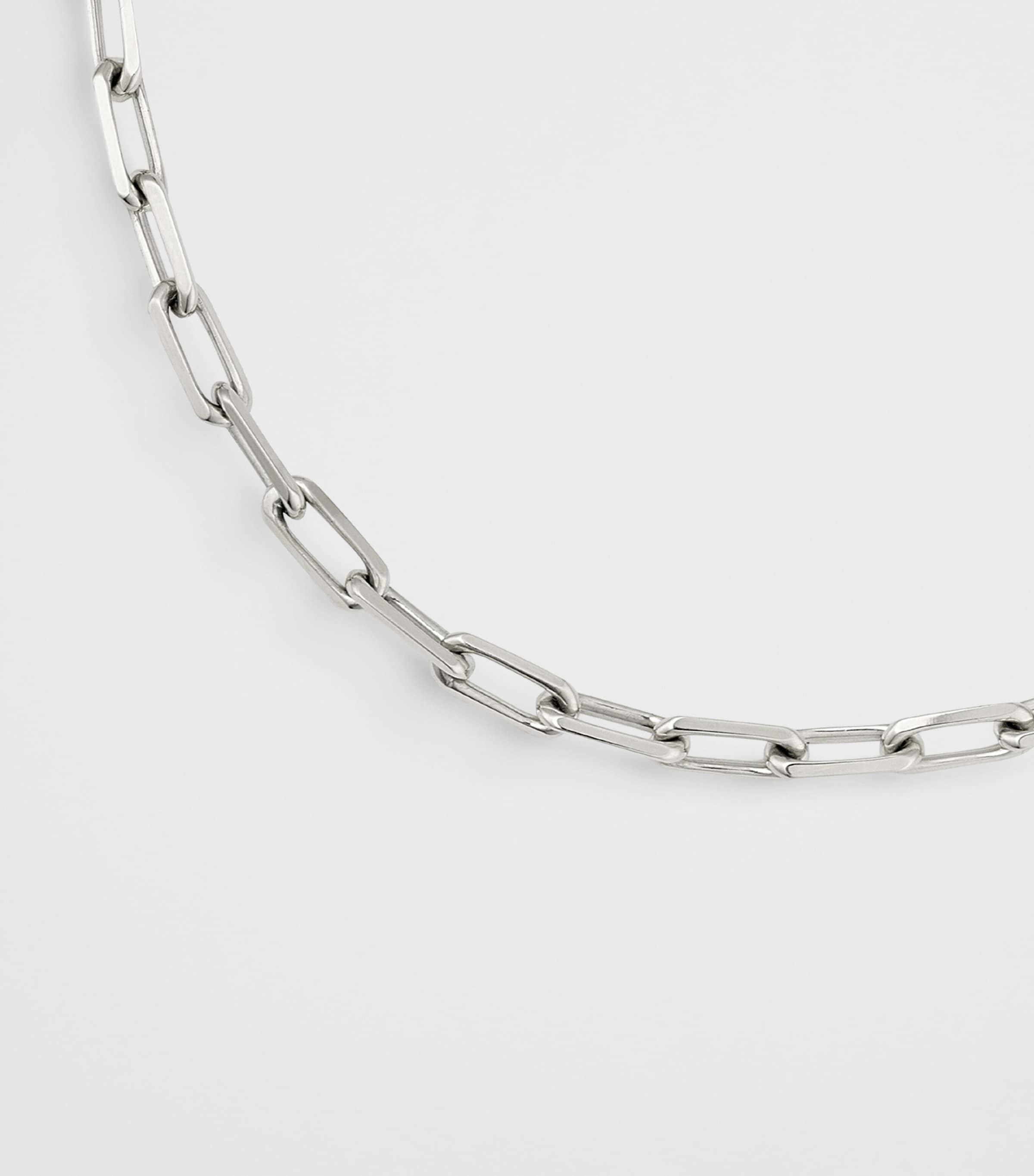 Cartier Small White Gold Santos de Cartier Chain Necklace White Gold Image 6