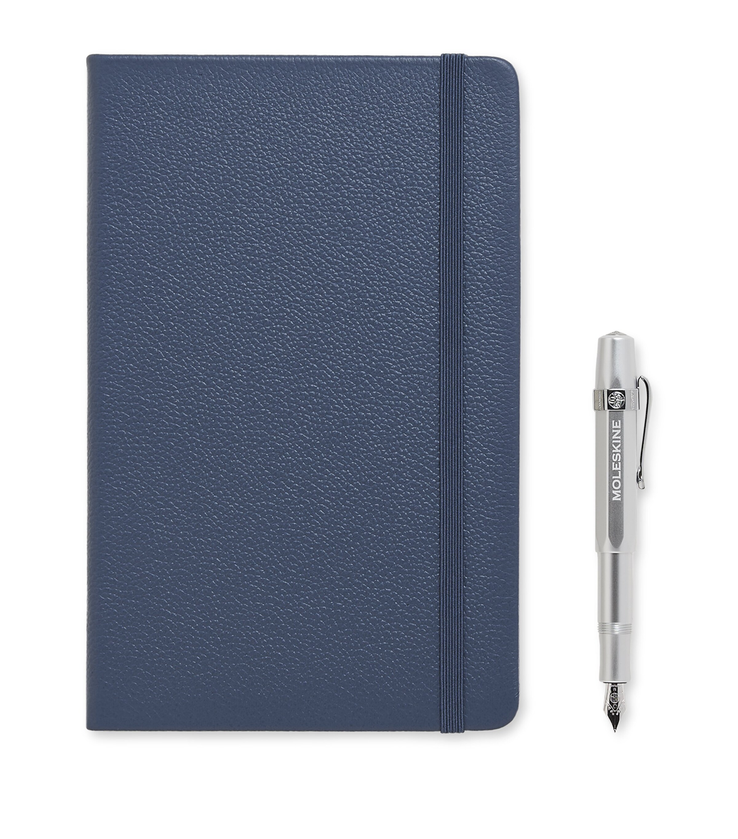 Shop Moleskine Le Duo Ecriture Fountain Pen And Notebook Set In Silver