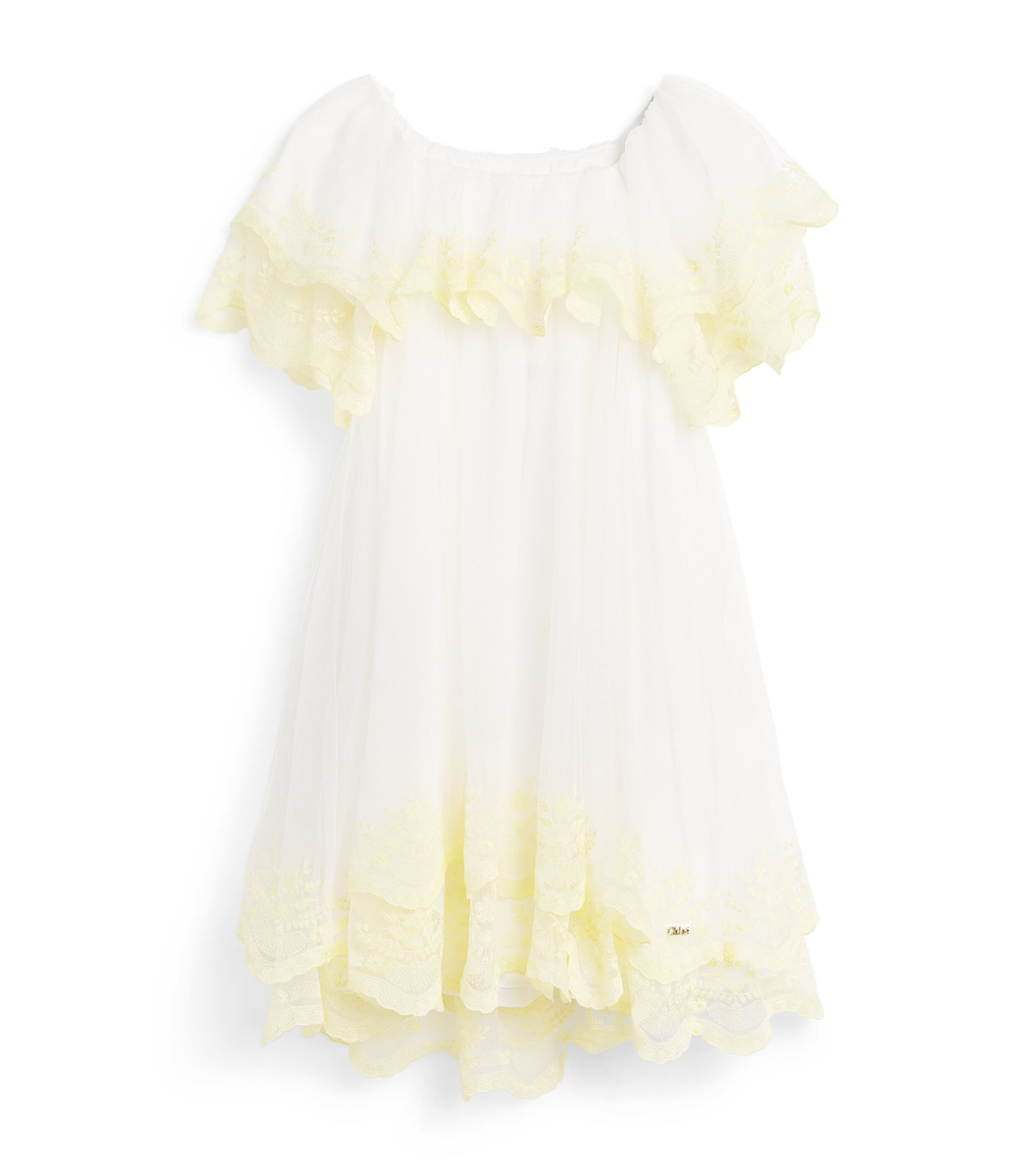 Chloé Kids Embroidered Ceremony Dress (4-14 Years) Image 1
