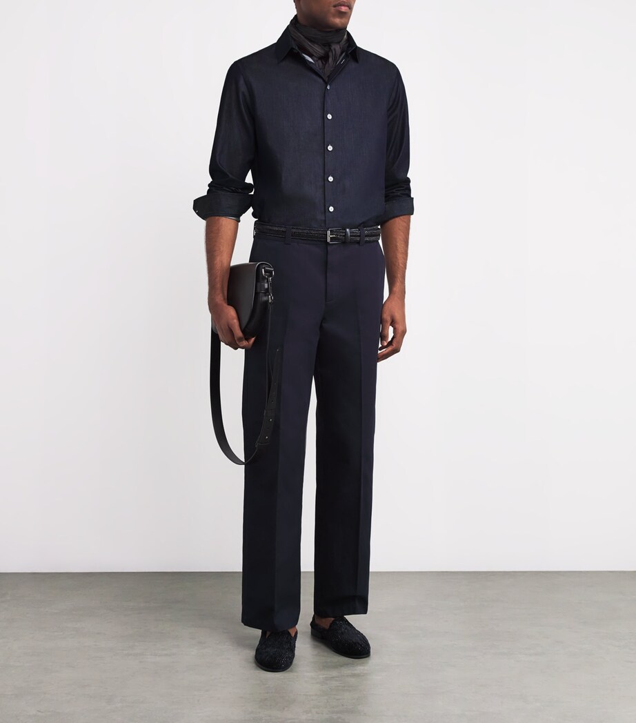 Giorgio Armani Denim Shirt Harrods IT