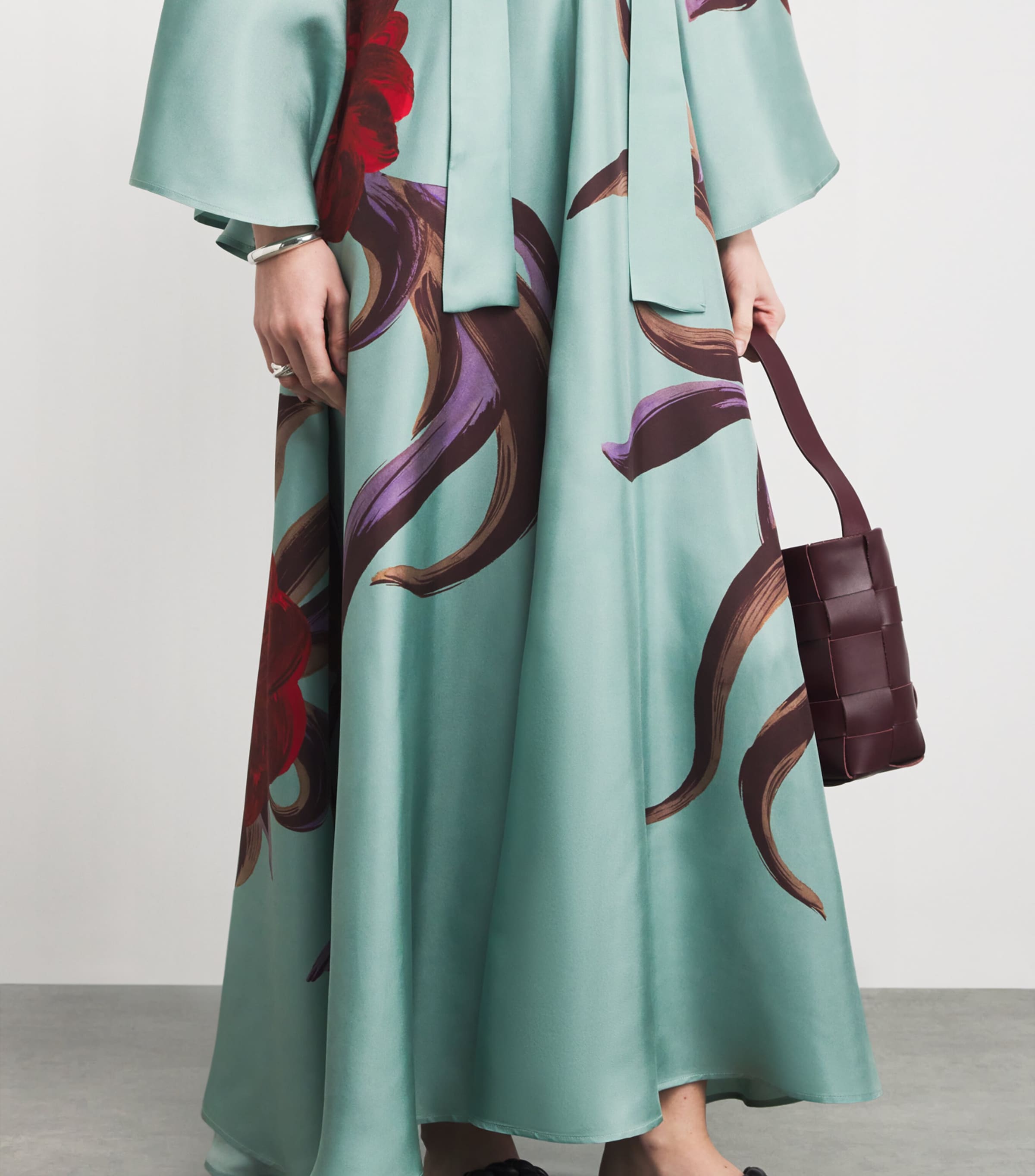 Silk Magnifico Maxi Dress BU01PEONY PLACEE Image 6