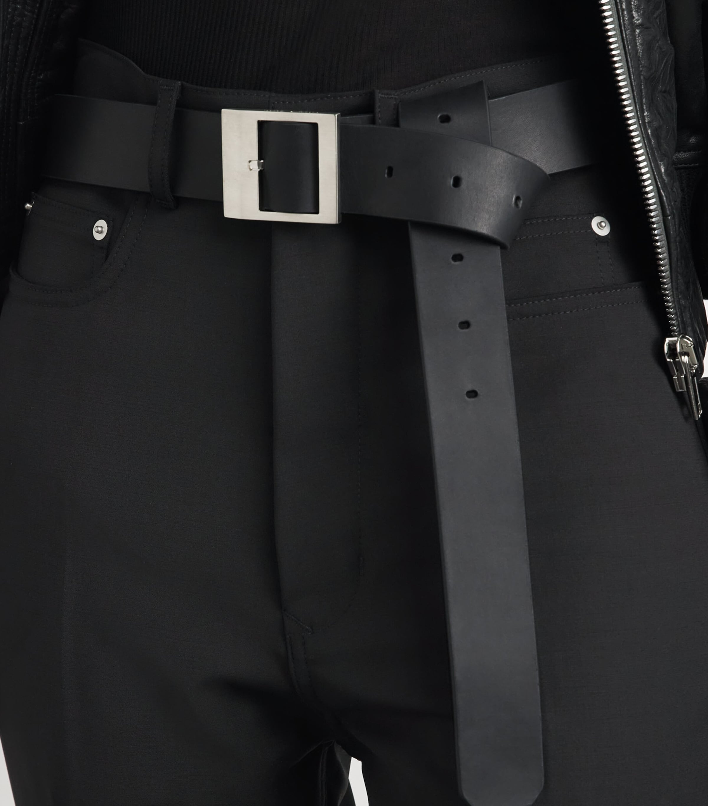 Rick Owens Womens Bolan Bootcut Jeans Black Image 3