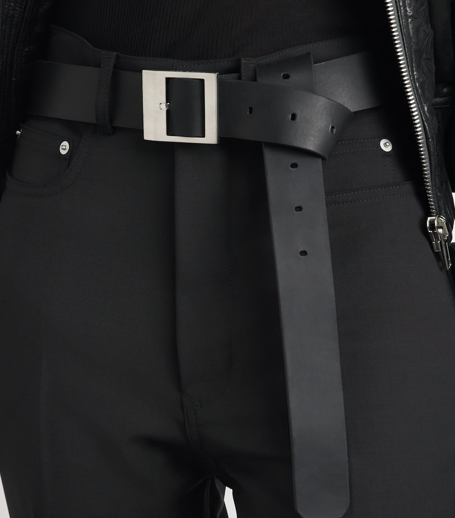Rick Owens Womens Bolan Bootcut Jeans Black Image 3