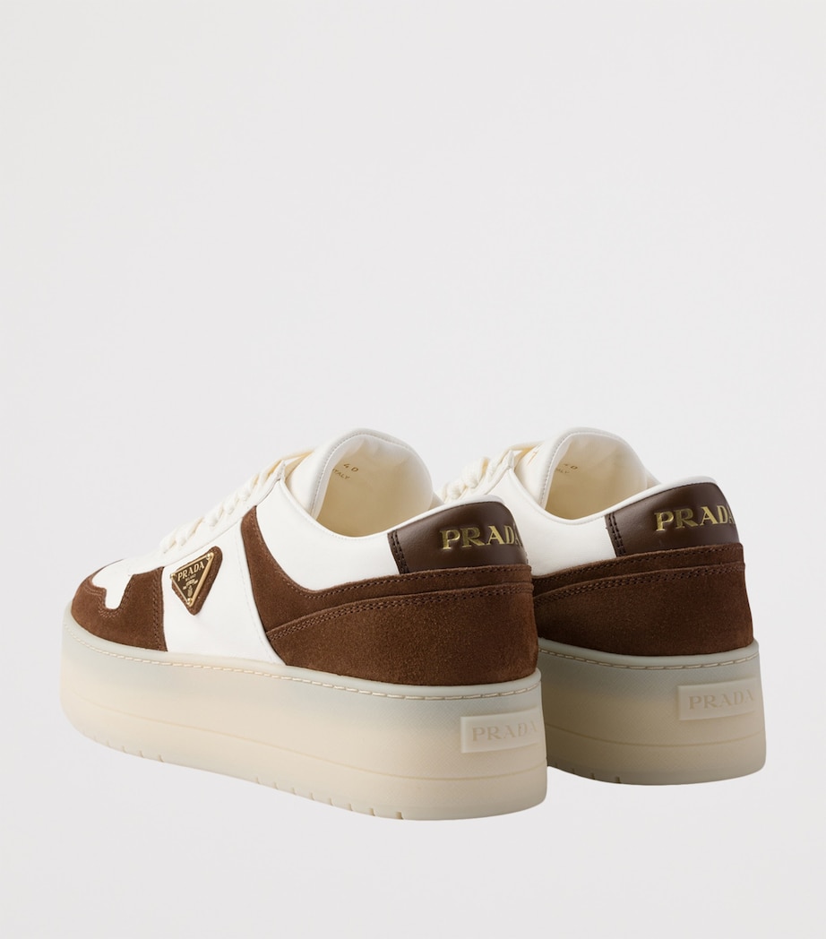 Leather-Suede Downtown Bold Sneakers 50 F0324 Image 4