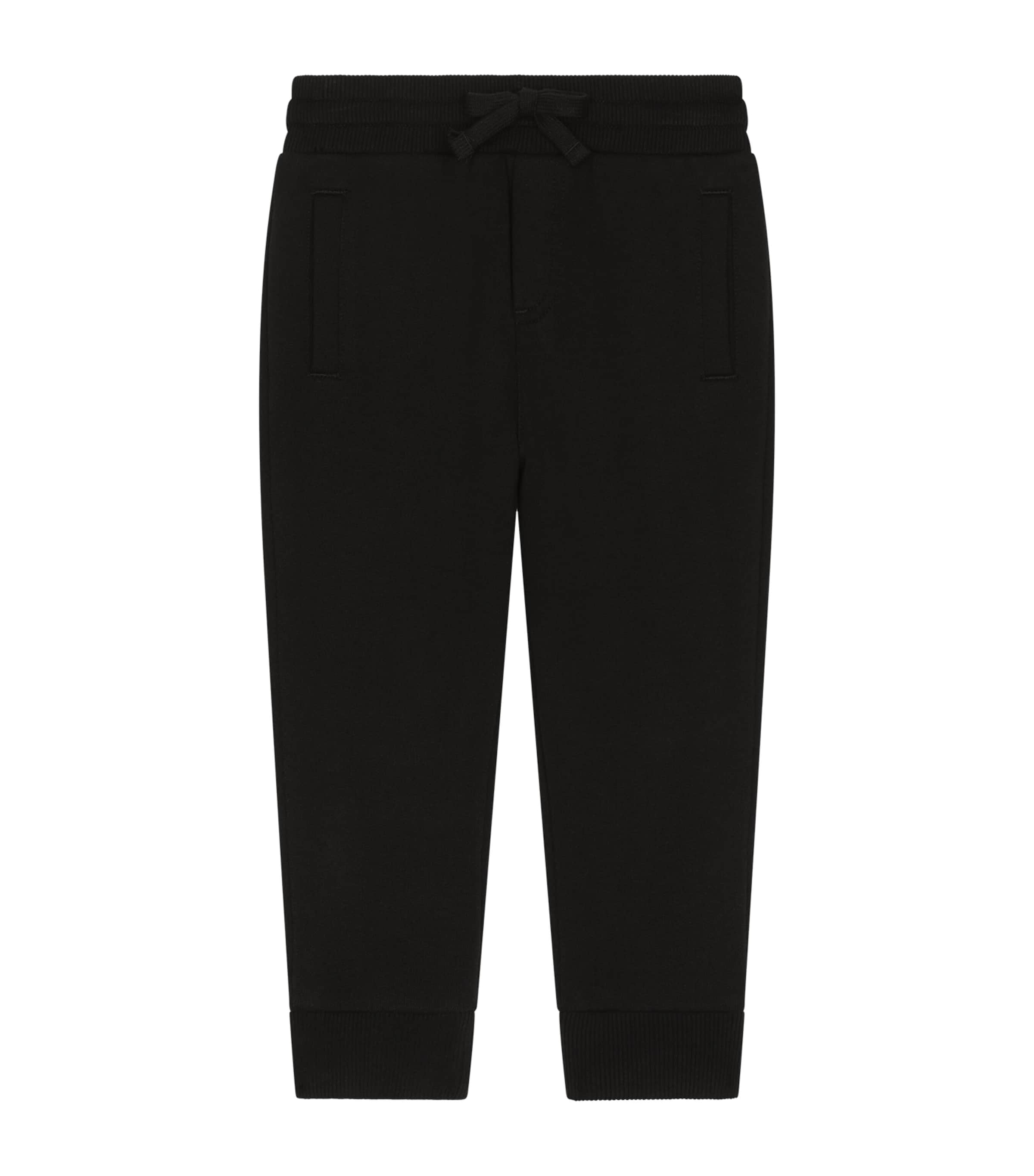 DOLCE & GABBANA COTTON LOGO SWEATPANTS 