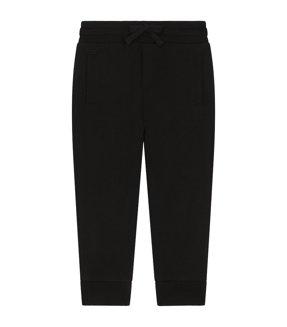 Cotton Logo Sweatpants (8-14 Years) N0000-BLACK Image 1