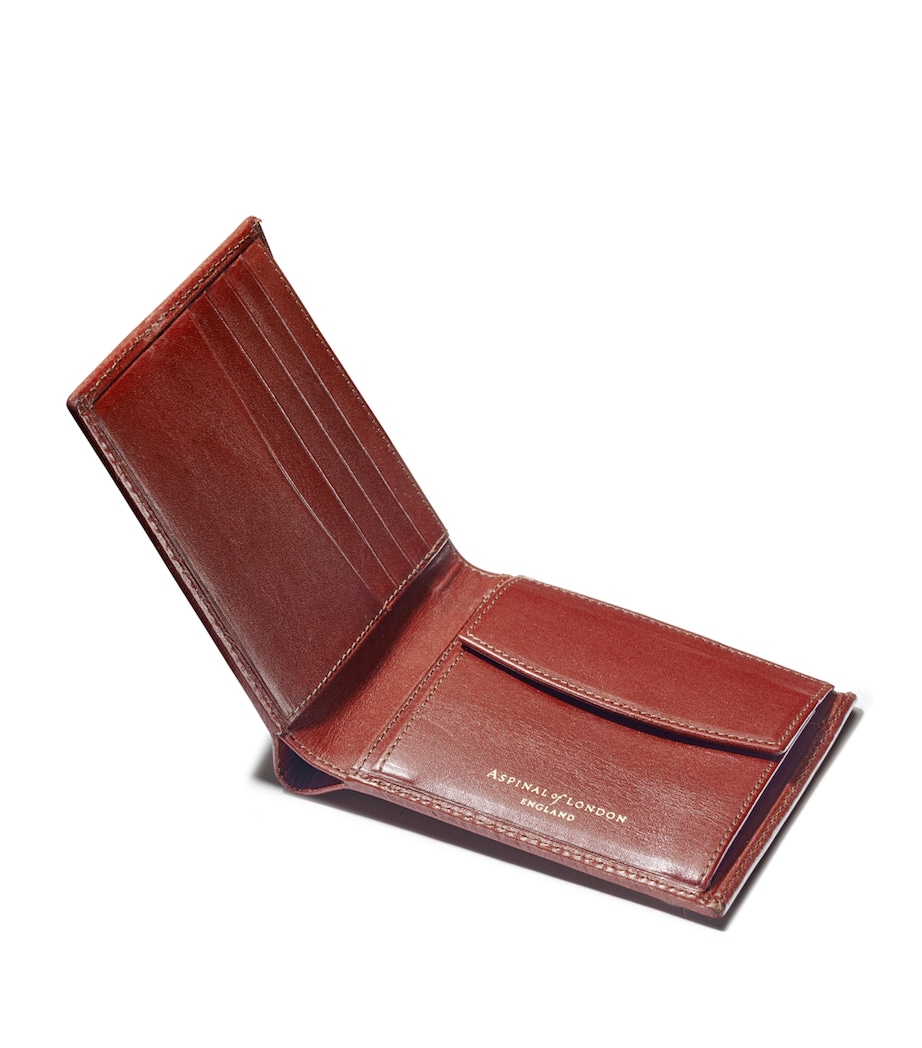 Leather Bifold Coin Wallet COGNAC Image 2