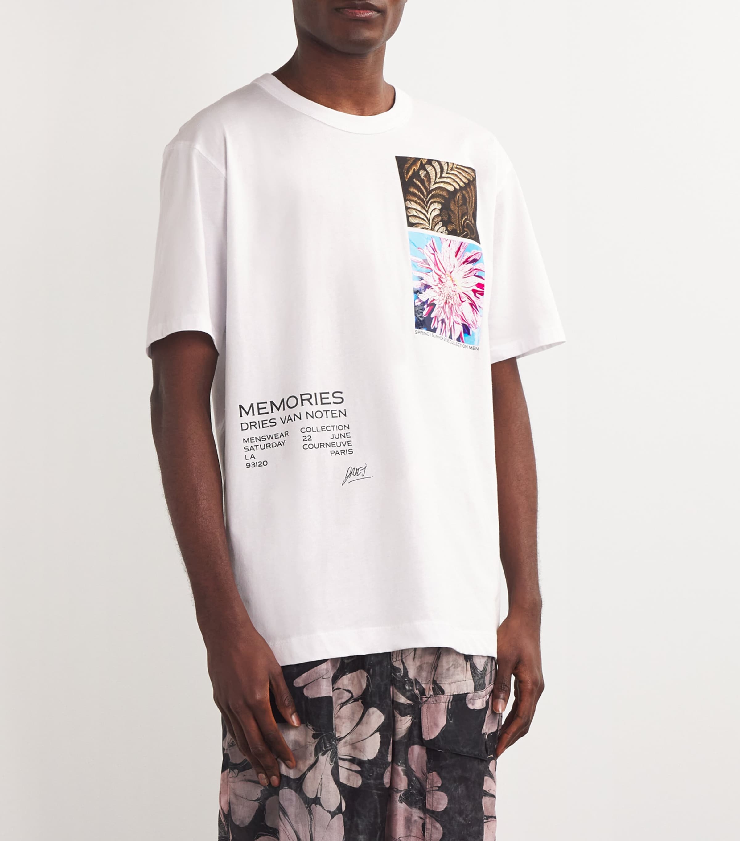 Tシャツ・カットソー Dries Van Noten Cotton T-shirt DRIES VAN NOTEN Cotton Screen-Printed T-Shirt | Harrods US