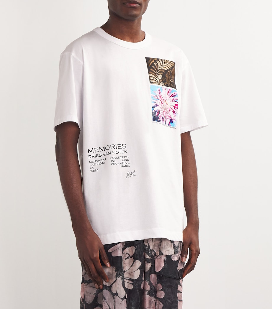 Cotton Screen-Printed T-Shirt 1 WHITE Image 3