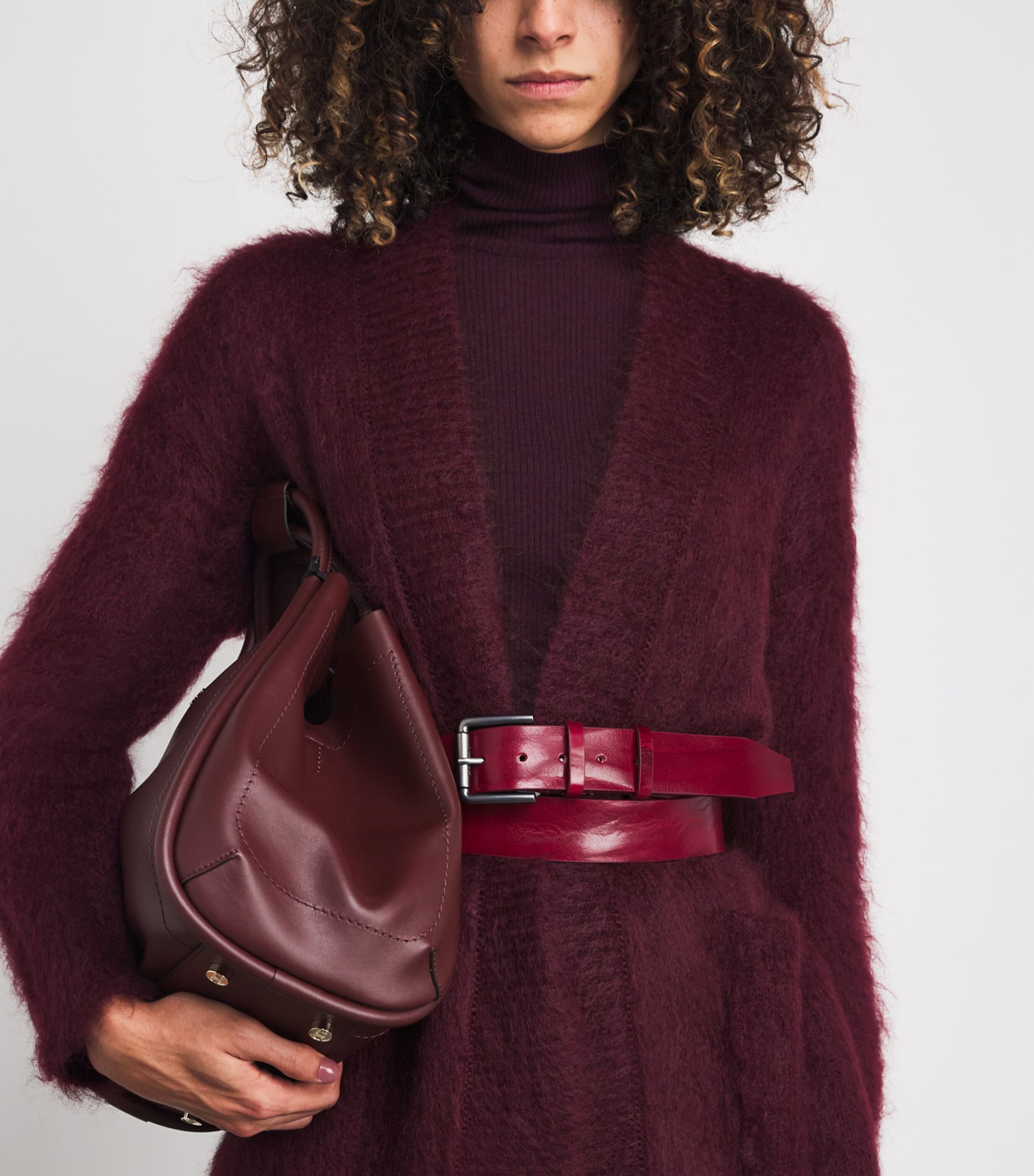 Mohair-Blend Cardigan CHERRY Image 6