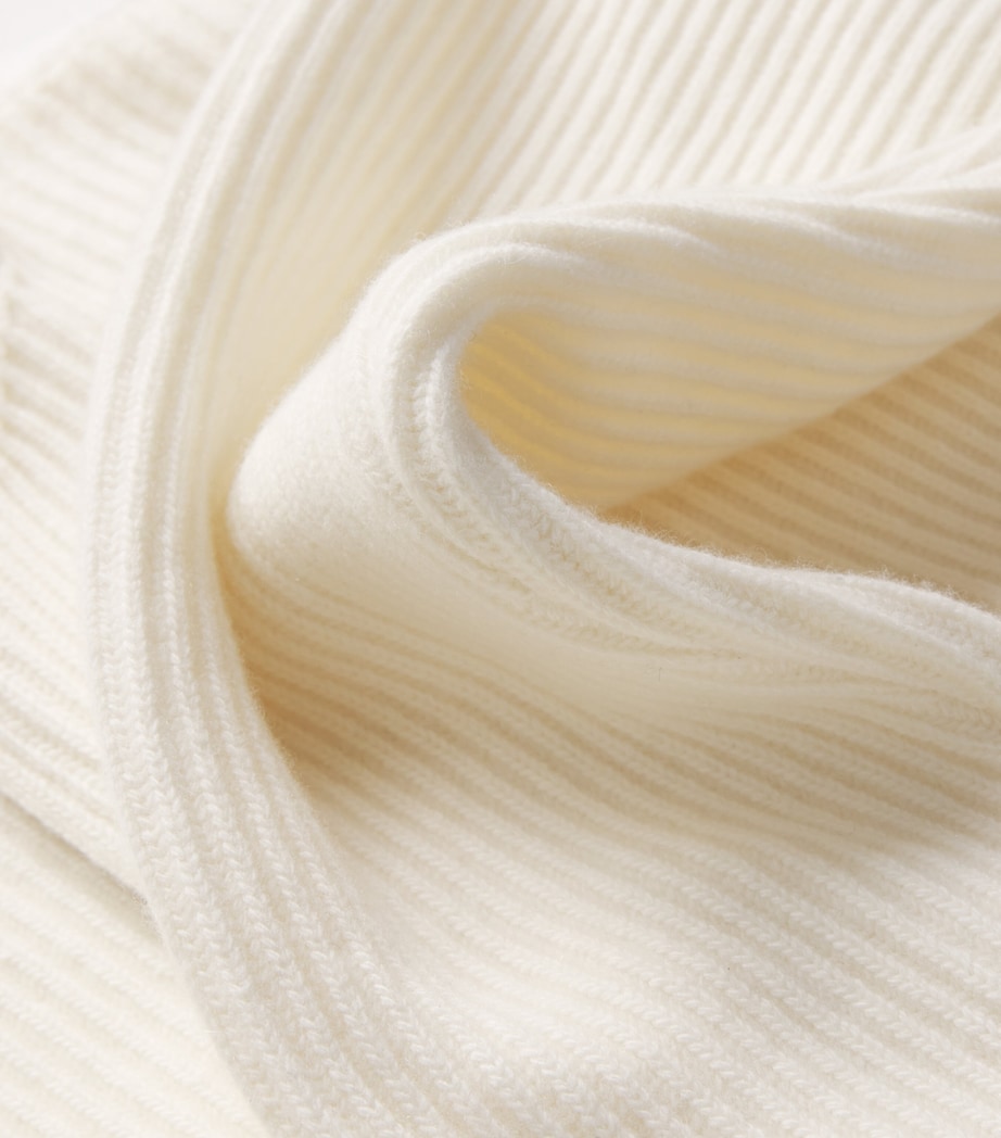 Wool-Cashmere Zip-Up Hoodie 120 WHITE Image 5