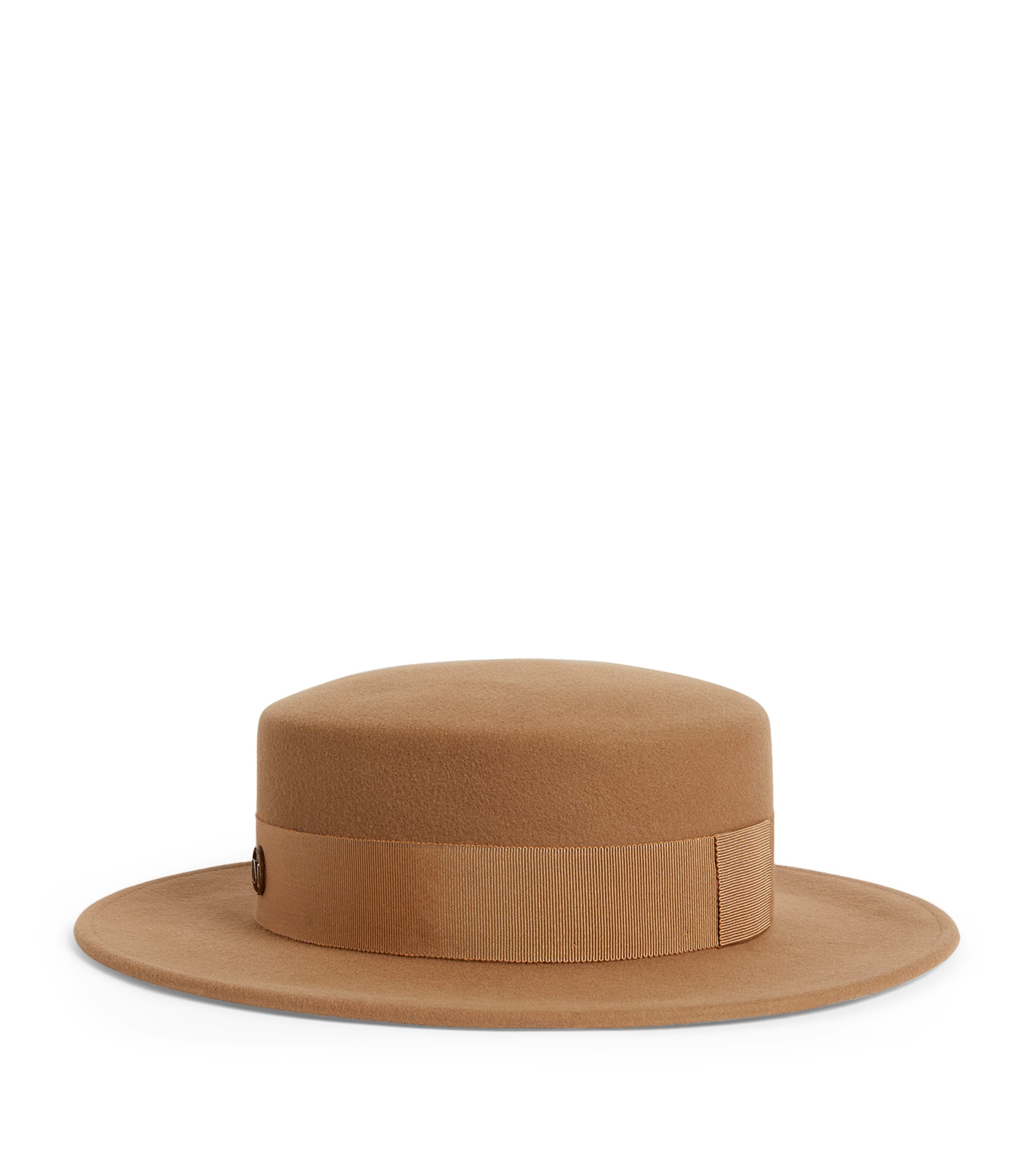 Maison Michel Paris felt brown fedora hat.  Size Sm Maison Michel | The RealReal main image 2