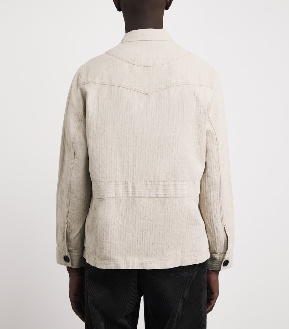 Linen Patch-Pocket Jacket SAND Image 5