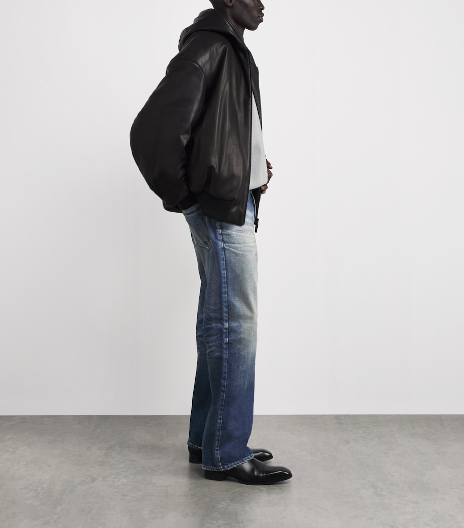 Light Wash Straight Jeans MID INDIGO Image 2