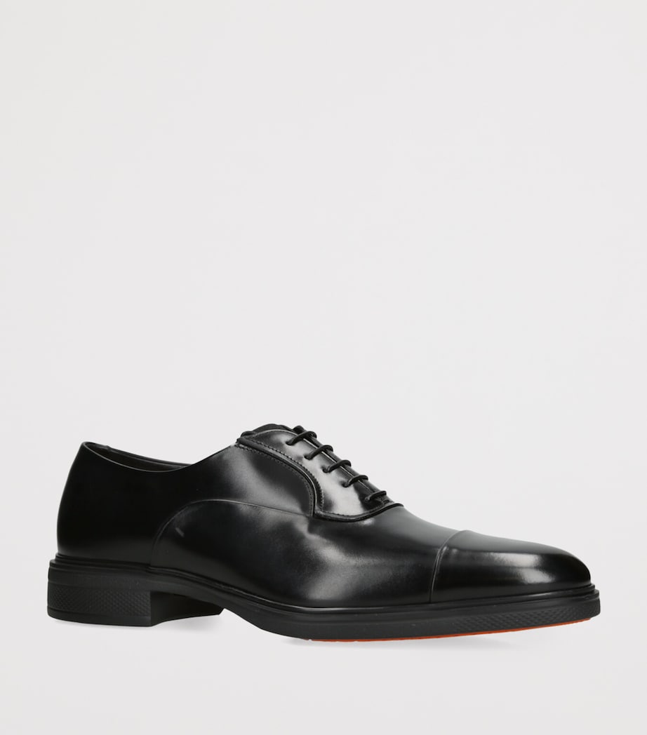 Leather Easy Oxford Shoes BLACK Image 3