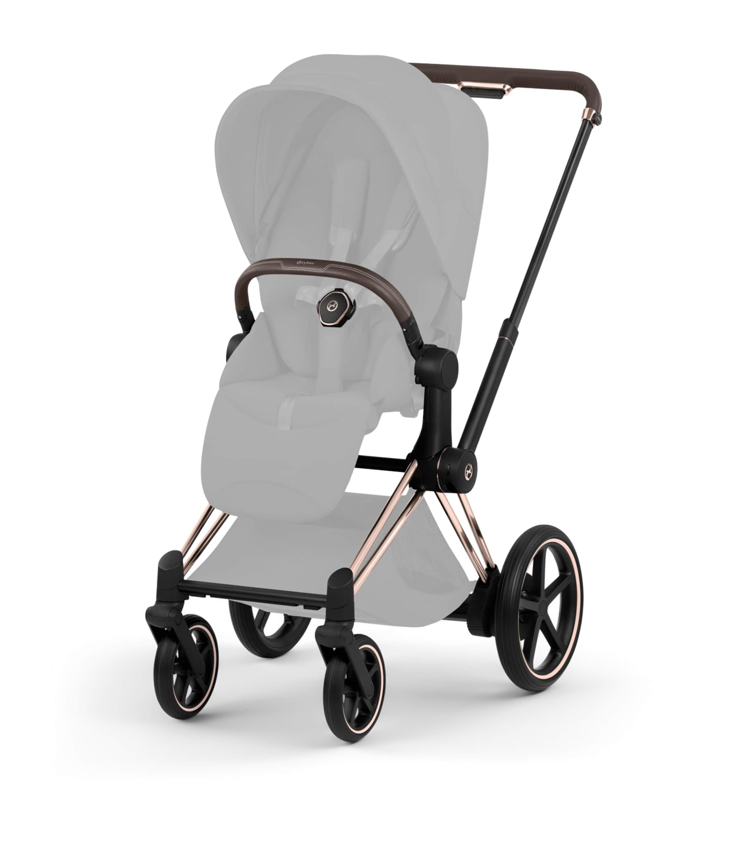 Cybex e-PRIAM Pushchair Frame - Platinum Style Collection Rosegold Image 1
