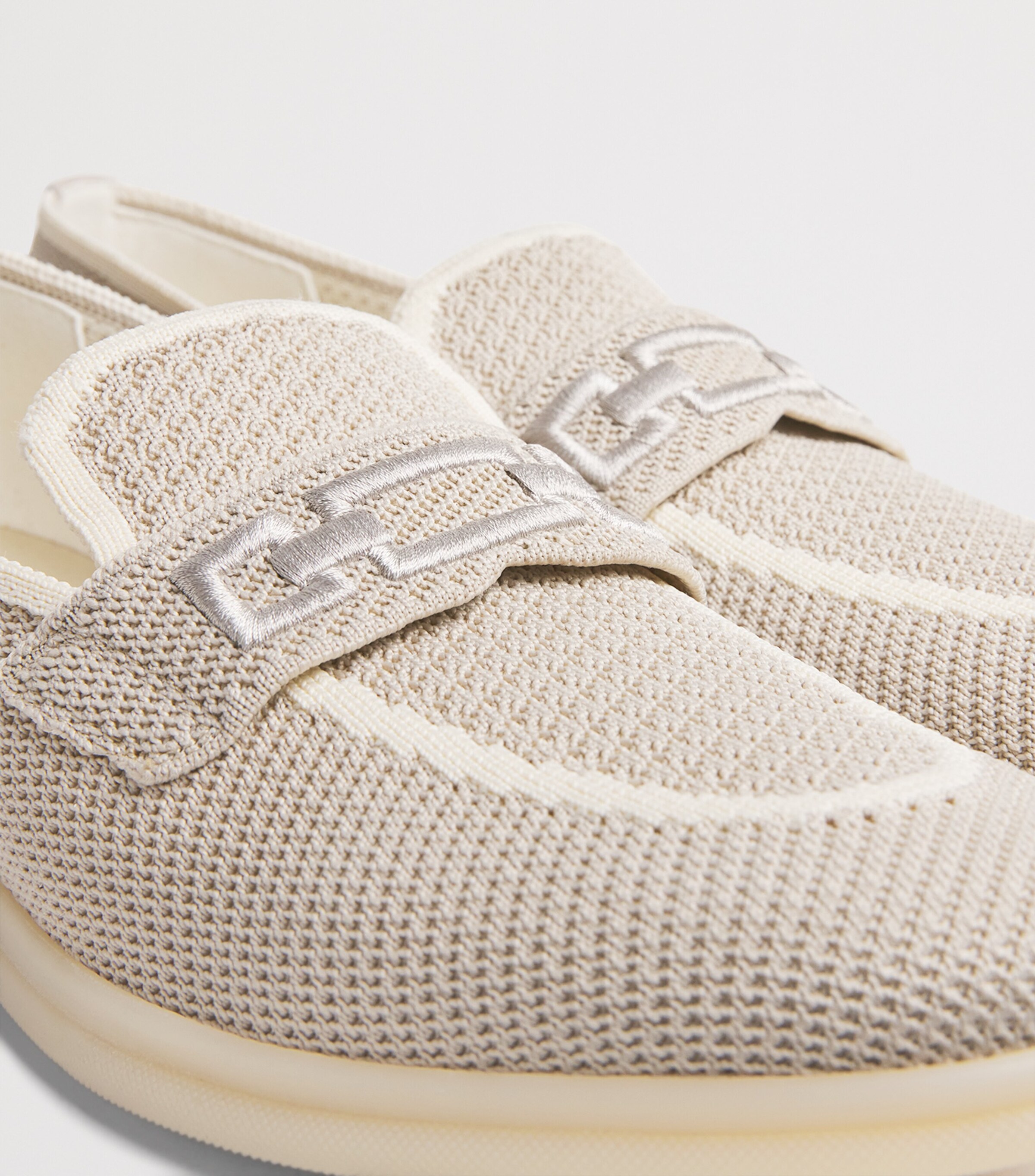 Knit Moccasins SABBIA, PANNA Image 7