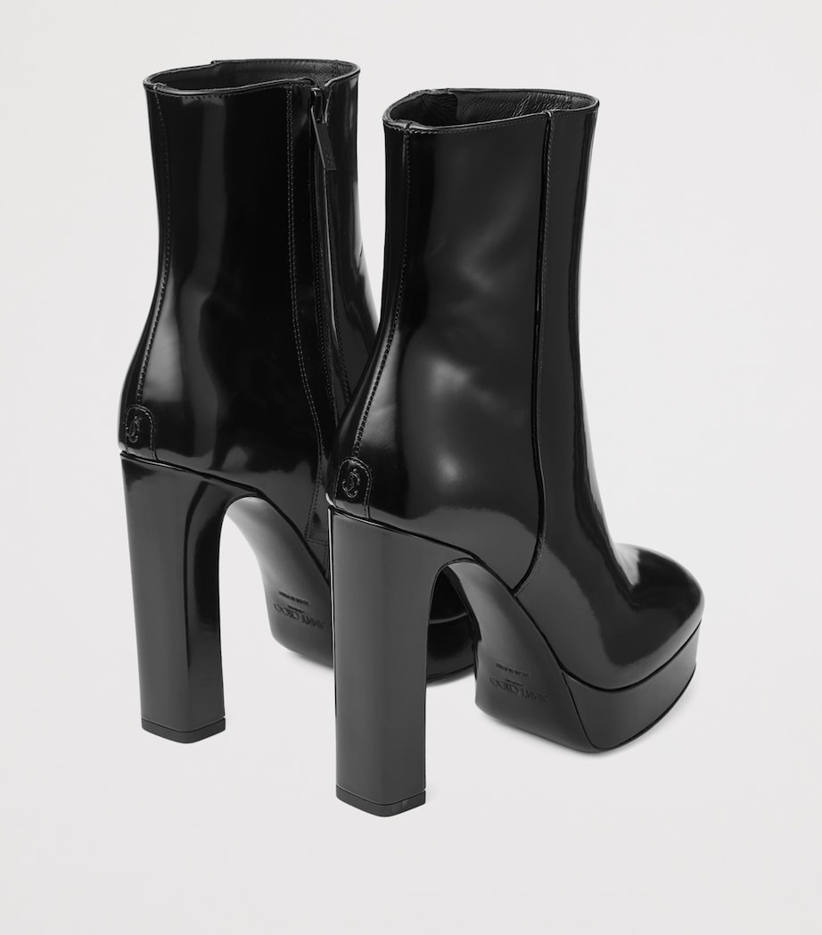 Marene 120 Leather Ankle Boots BLACK Image 4