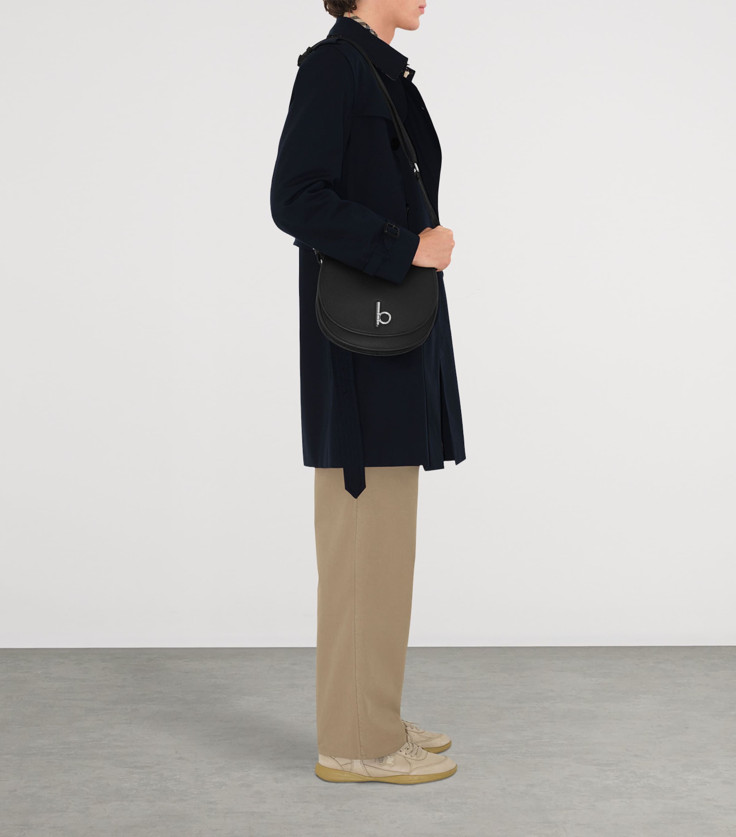 Mid-Length Kensington Heritage Trench Coat COAL BLUE Image 3