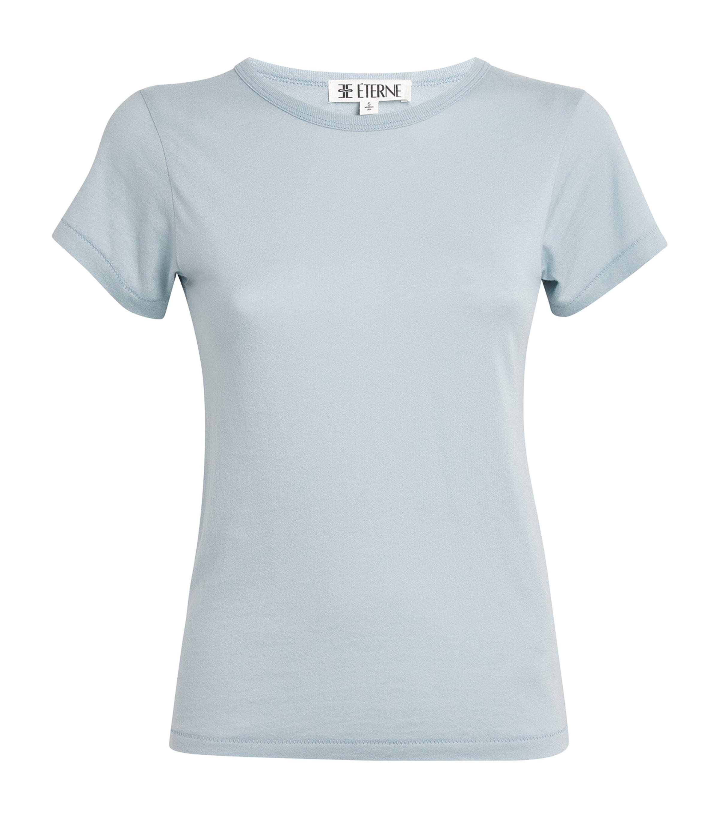Éterne Cotton-blend Crew-neck T-shirt In Gray