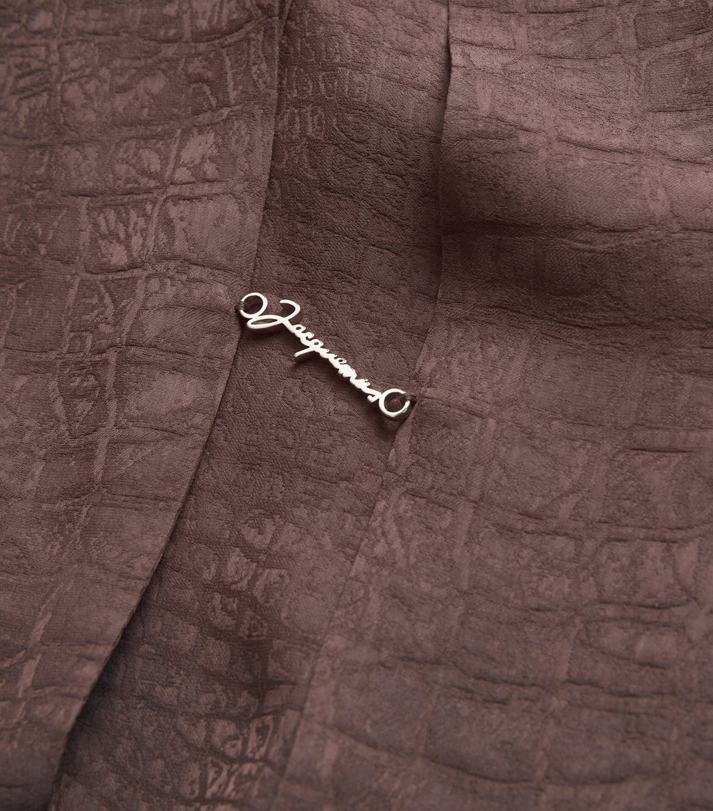 Croc-Effect Monogram Shirt 8CP CROCO BROWN Image 5