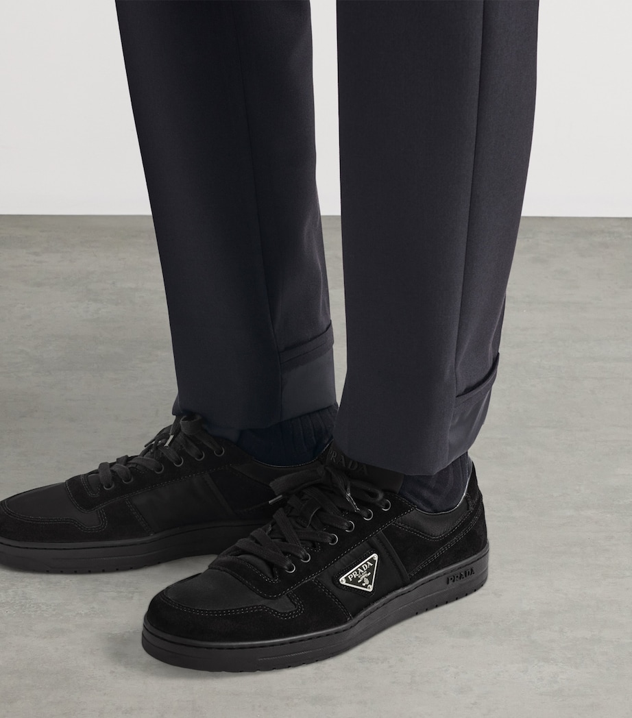 Suede and Re-Nylon Downtown Sneakers F0002 Image 3