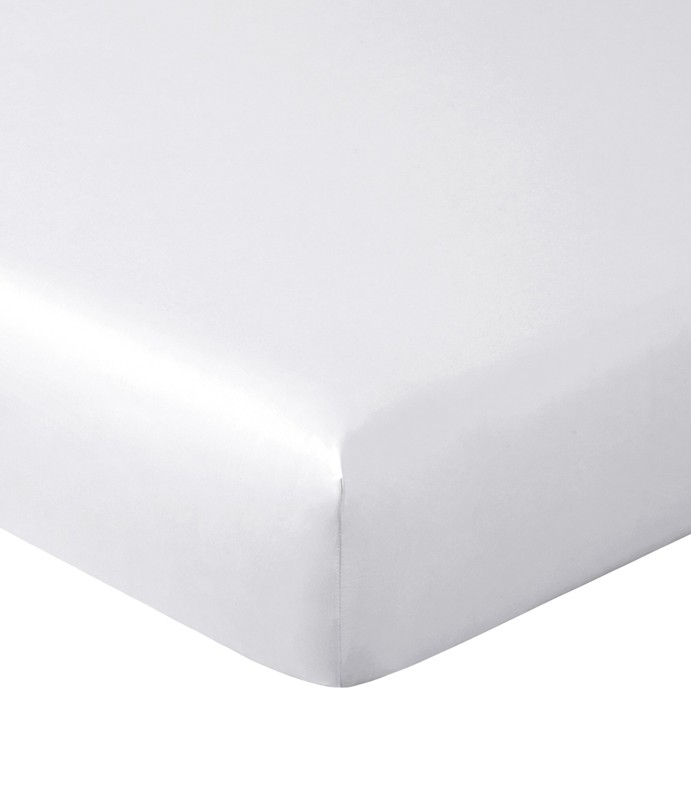 Yves Delorme Couture Cotton Adagio Fitted Sheet (215cm x 215cm) Brume Image 2