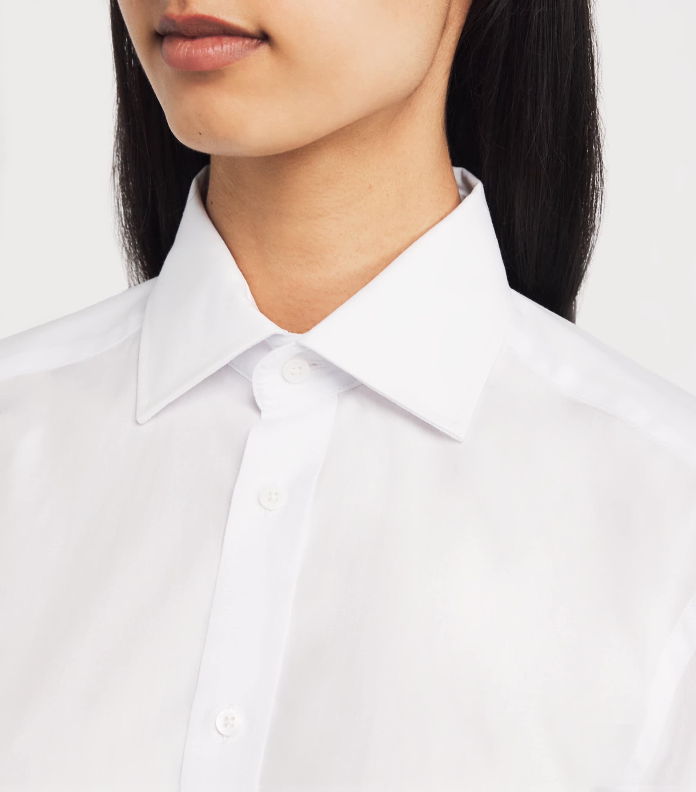Organic Cotton The Boyfriend Shirt WHITE Image 6