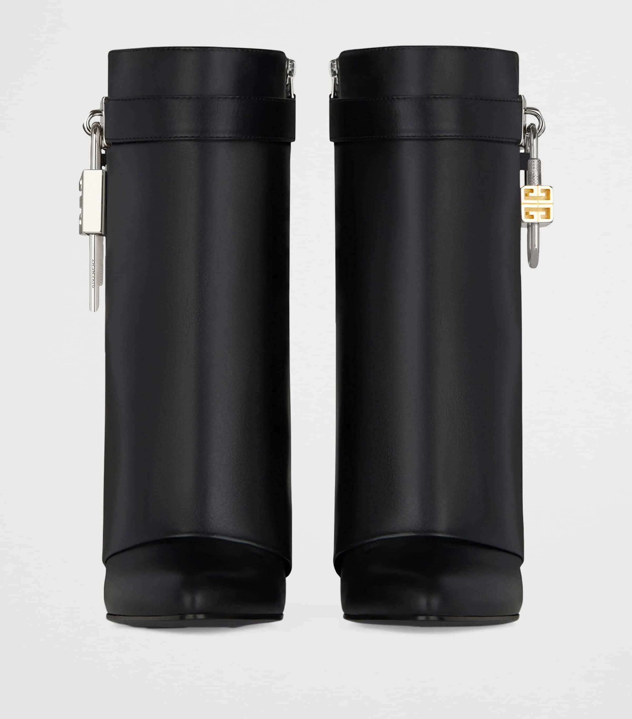 Givenchy Leather Shark Lock Ankle Boots 90 Black Image 2