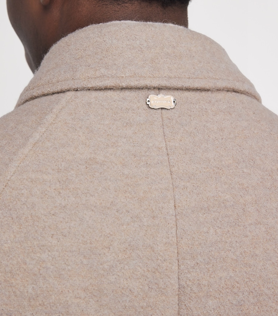 Agnona Mens Alpaca Pressed Spazzolino Overshirt Drk Beige Sesame Image 6
