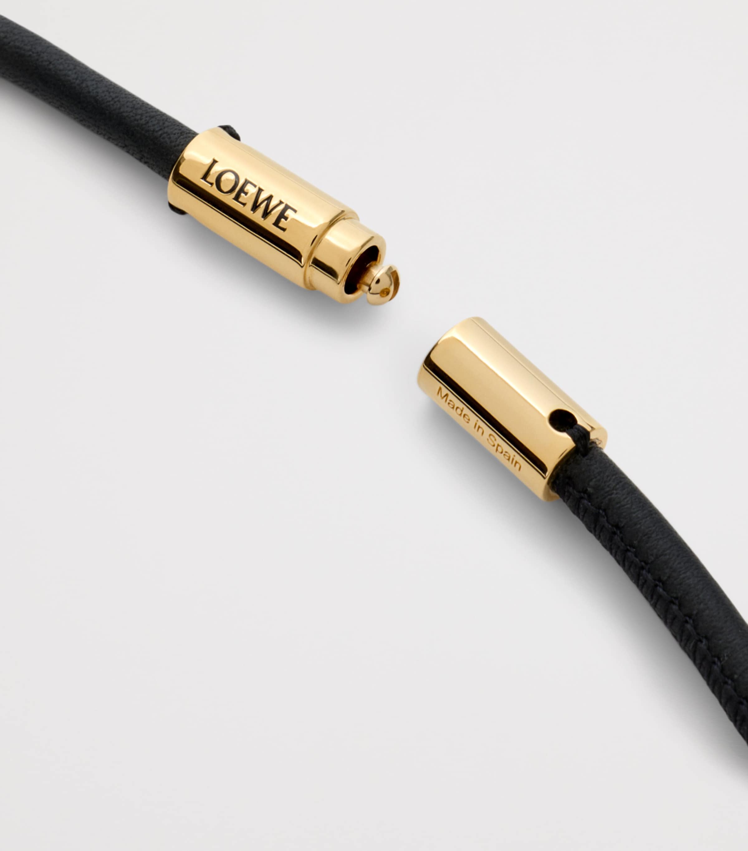LOEWE Leather Wristlet Strap Black Image 3