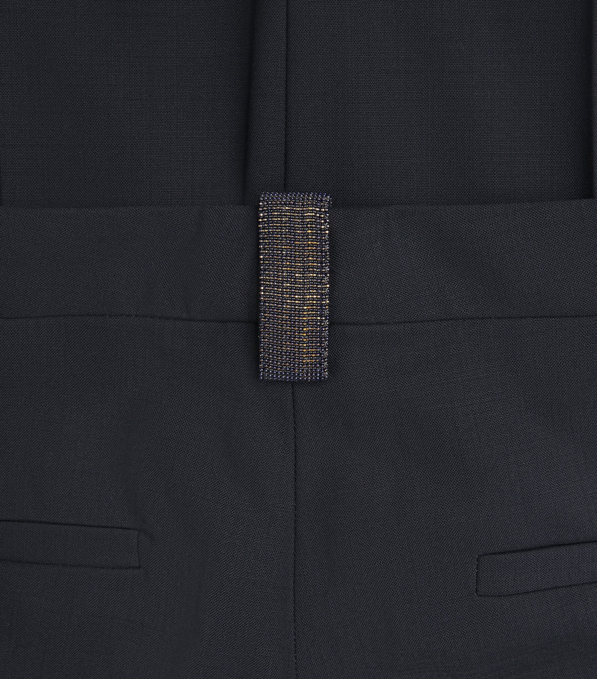 Fabiana Filippi Womens Wool-Blend Skinny Trousers Blu Notte Image 6
