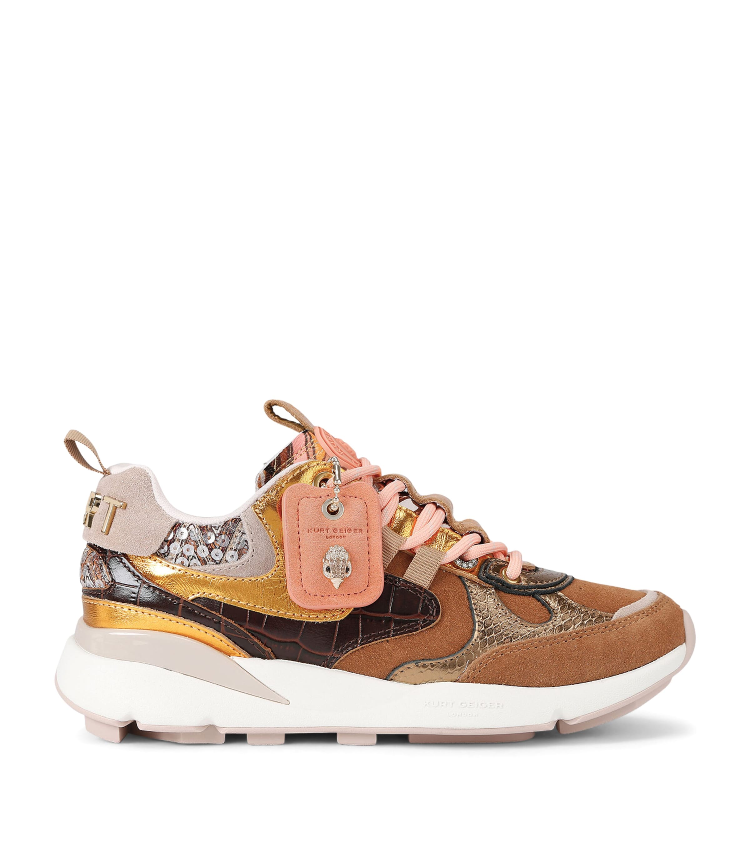 Kurt Geiger London Suede Kurt Runner Sneakers Brown/oth Image 1