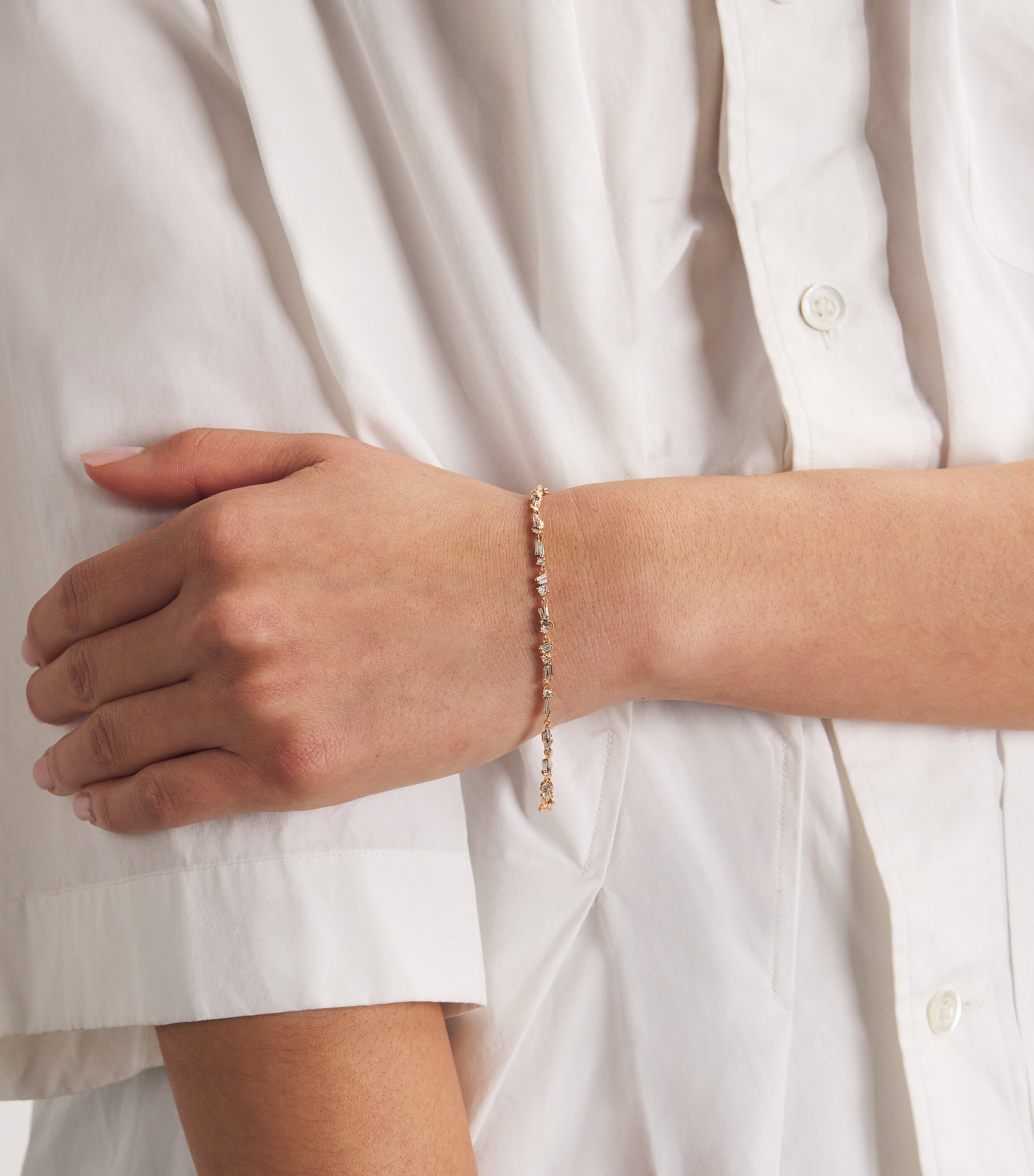 Rose Gold and Diamond Sparkler Bracelet 18K RG/WD Image 2