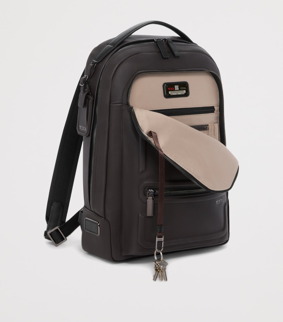 Leather Harrison Bradner Backpack ESPRESSO BROWN Image 3