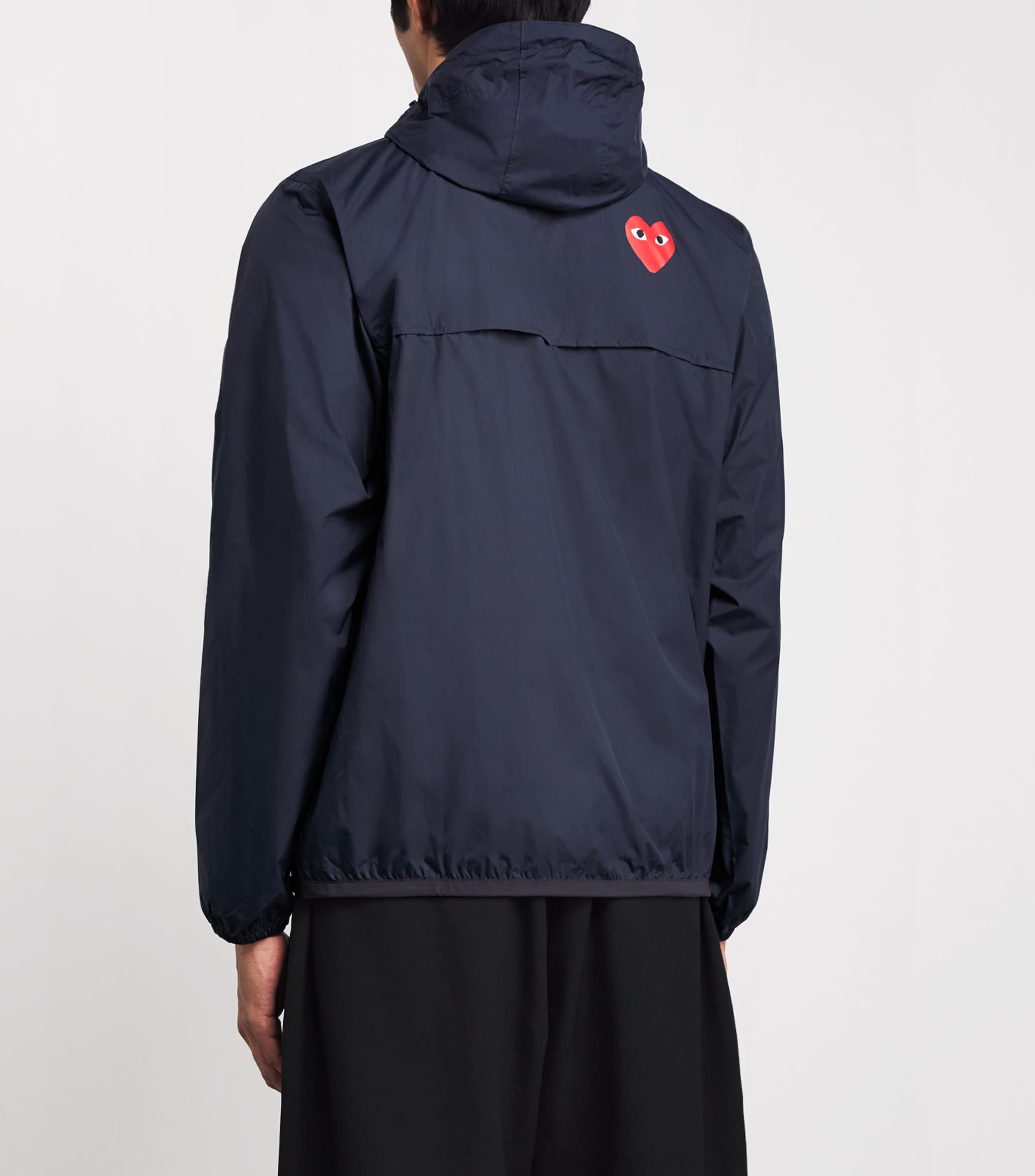 Comme Des Garçons PLAY x K-Way Nylon Water-Resistant Jacket 1- NAVY Image 4
