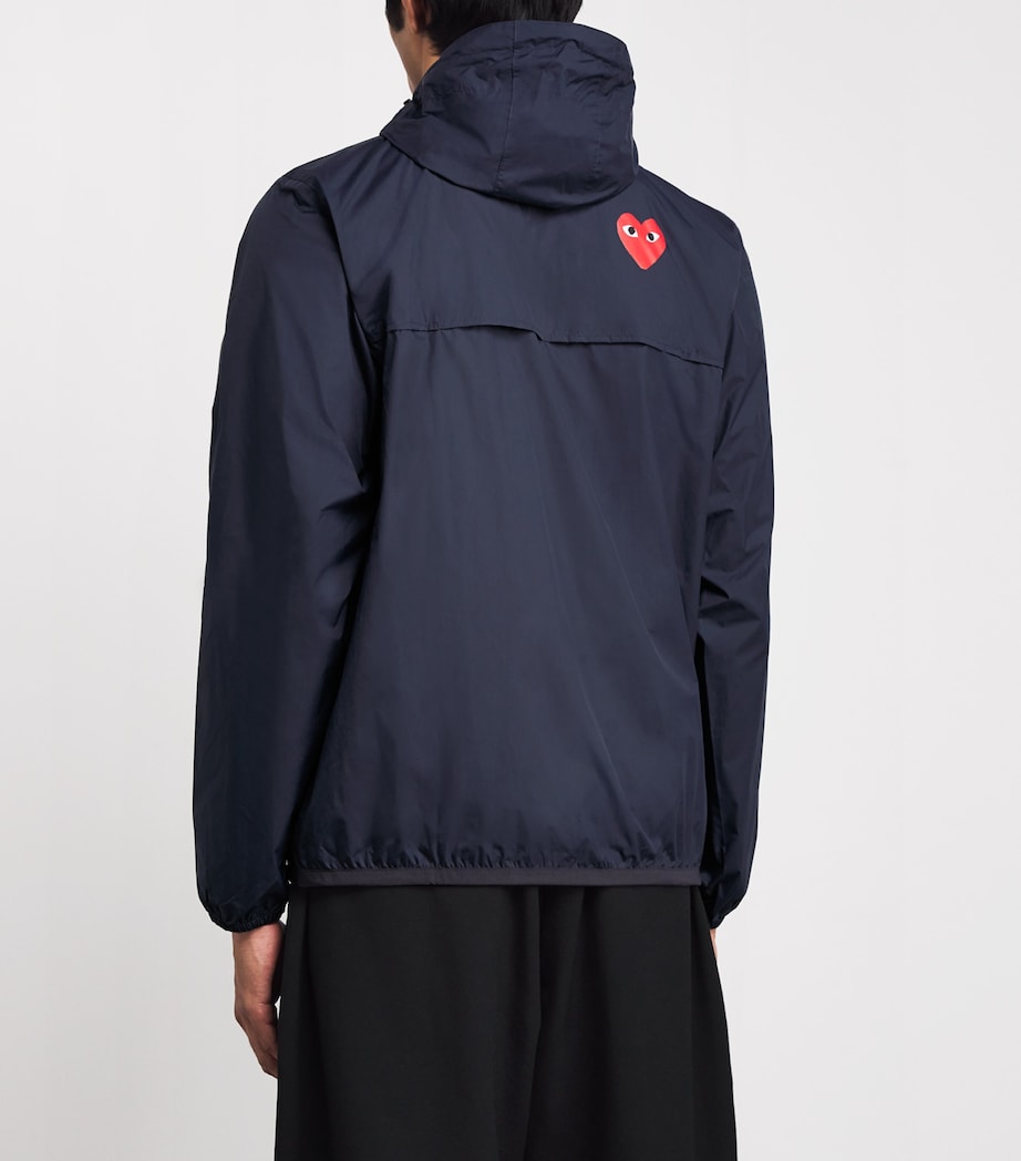 Comme Des Garçons PLAY x K-Way Nylon Water-Resistant Jacket 1- NAVY Image 4