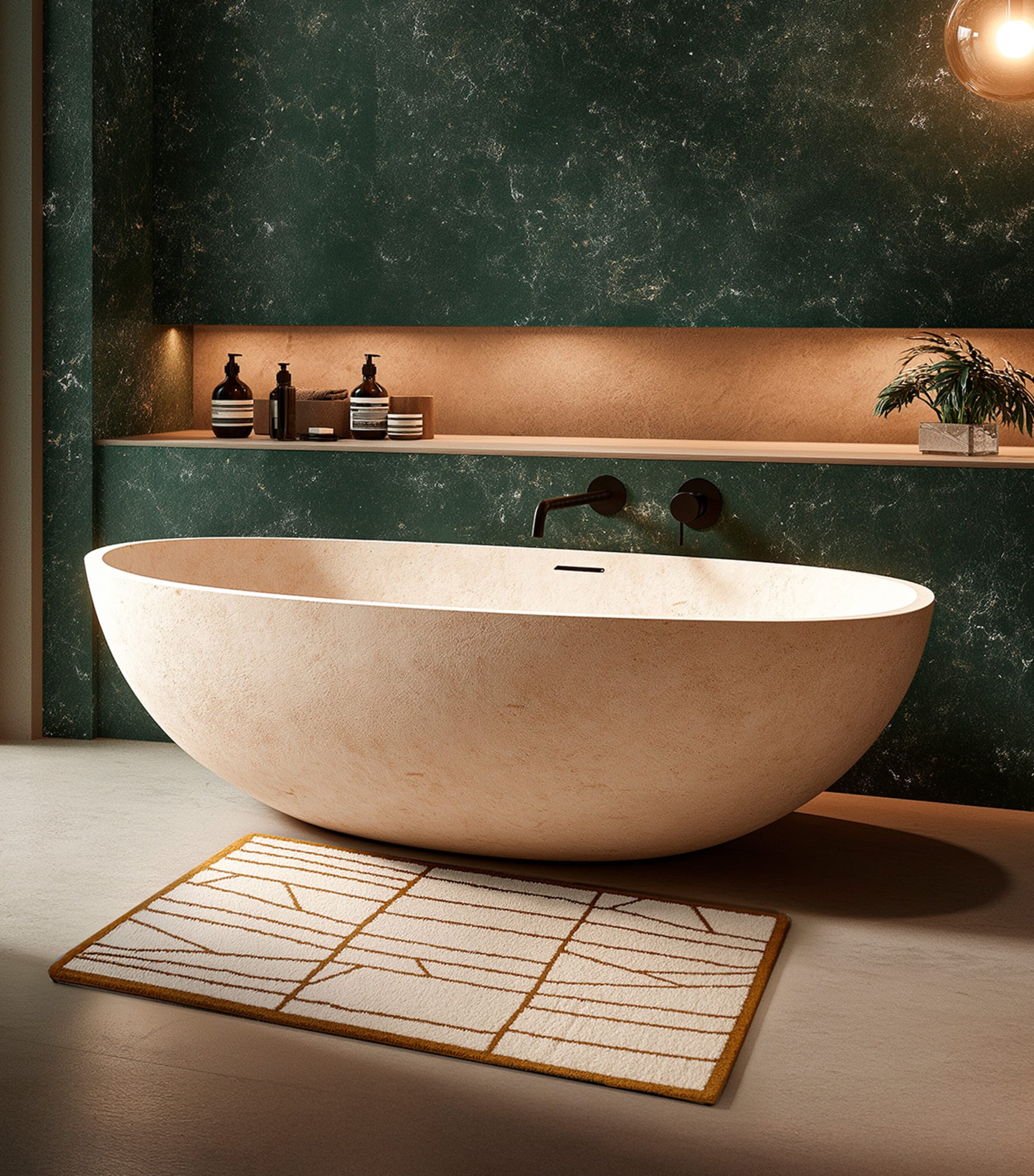 Modest Bath Mat (60cm x 100cm) GOLD Image 2