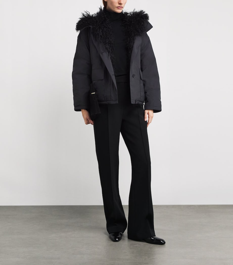 Down Lambswool-Trim Field Jacket C99 Image 2