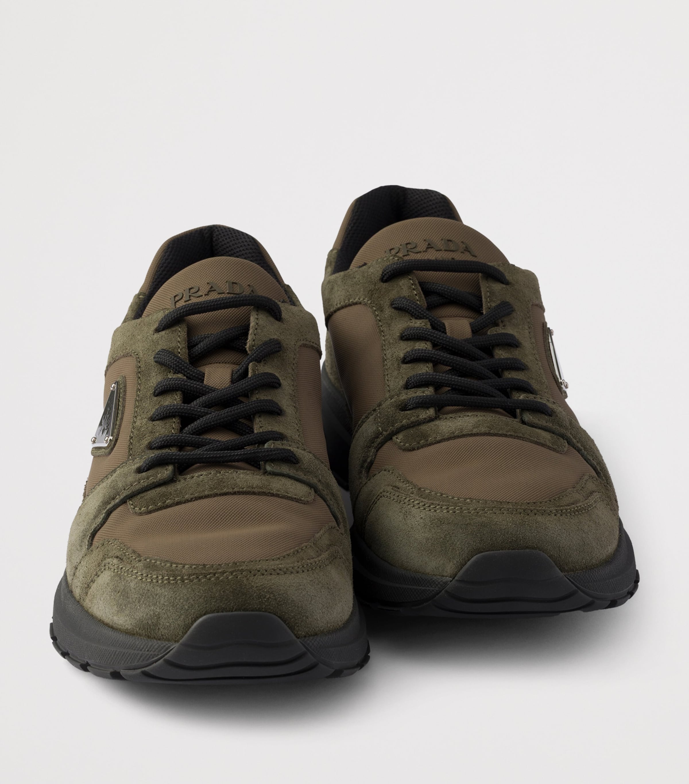 Prada Re-Nylon and Suede Prax 2.0 Sneakers Green Image 6