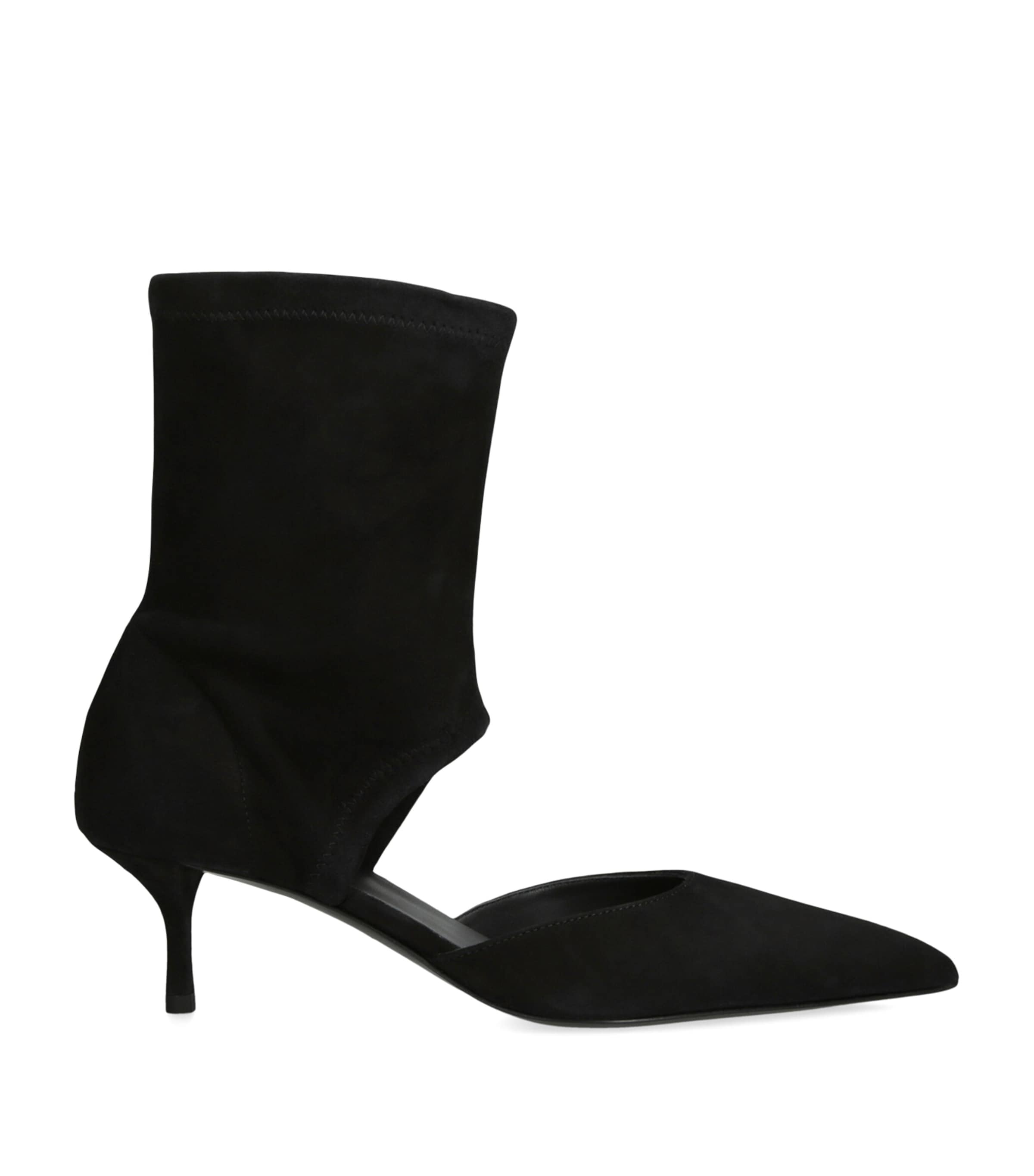 Alaïa Suede Cut-out Ankle Boots 55