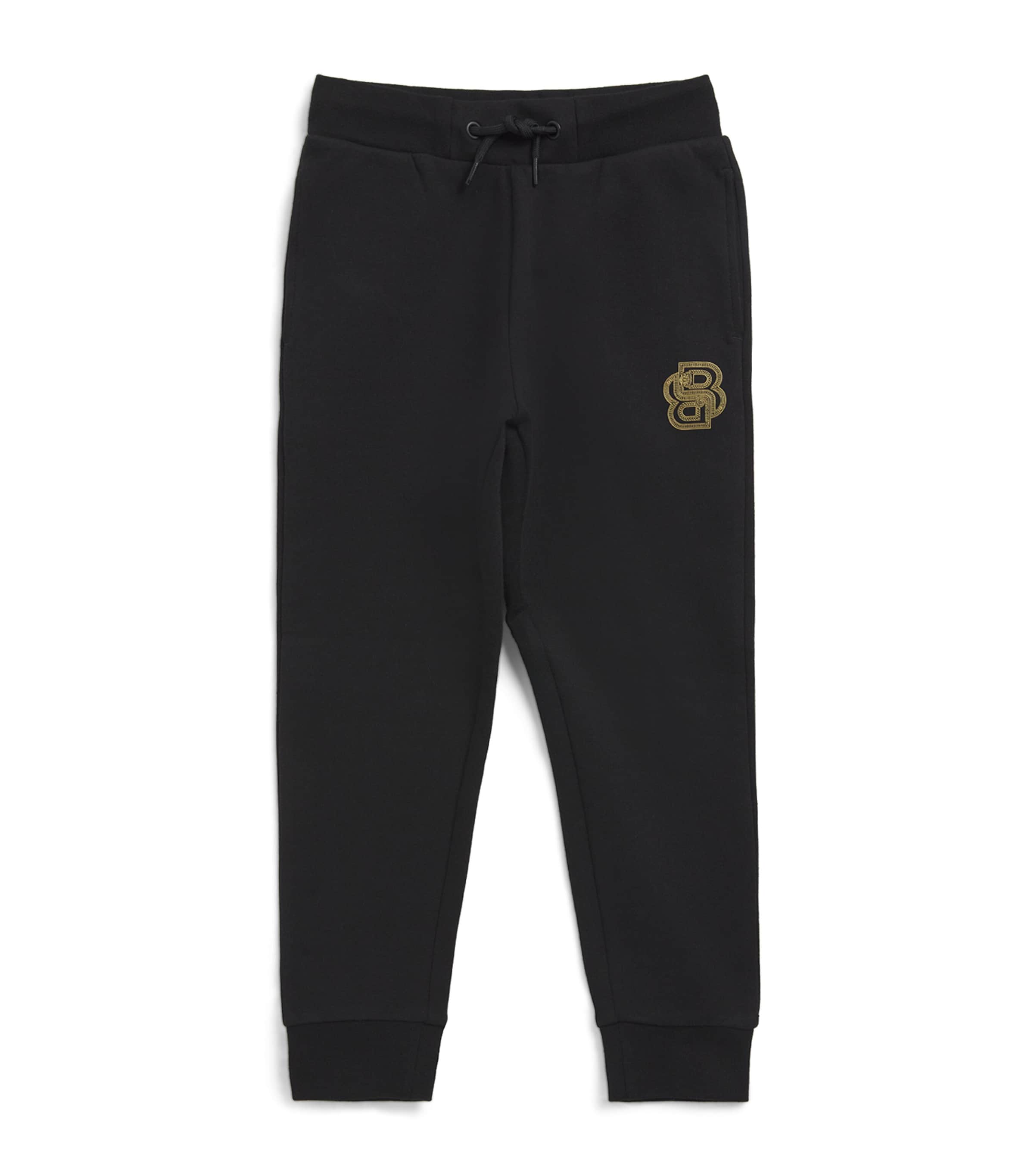 BOSS Kidswear x Creation of the Gods Cotton-Blend Logo Sweatpants (4-16 Years) Black Image 1