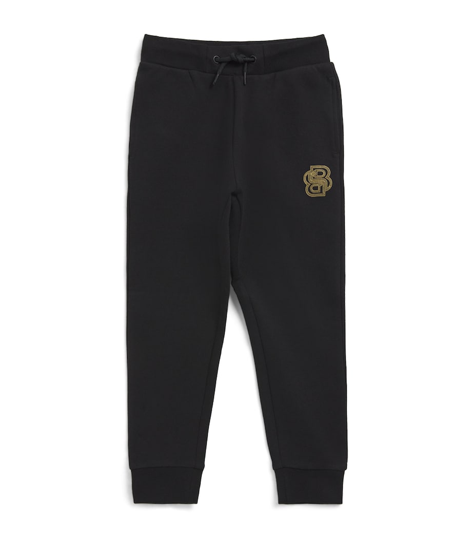 BOSS Kidswear x Creation of the Gods Cotton-Blend Logo Sweatpants (4-16 Years) Black Image 1