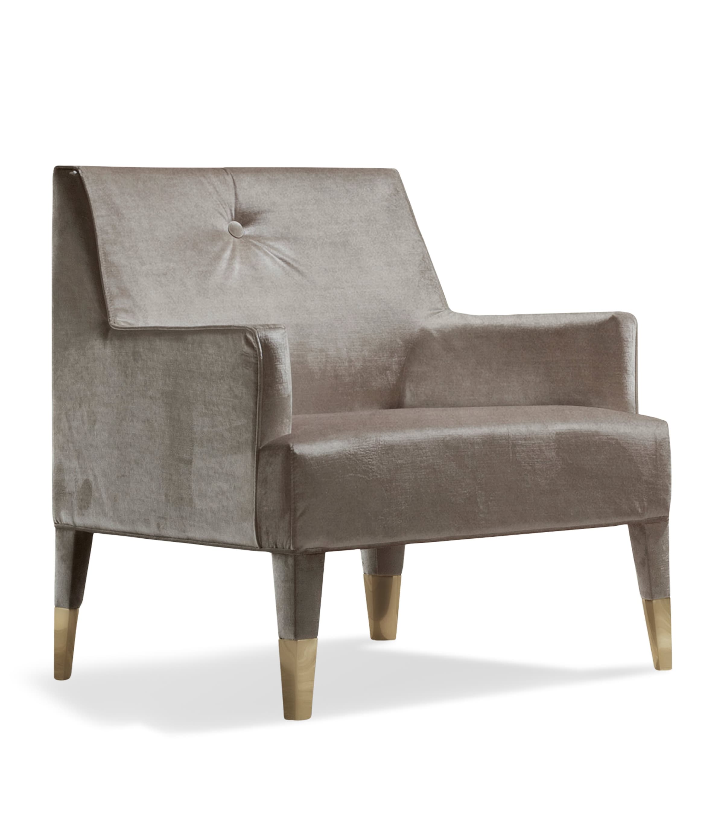 Giorgio Collection Velvet Infinity Armchair In Grey