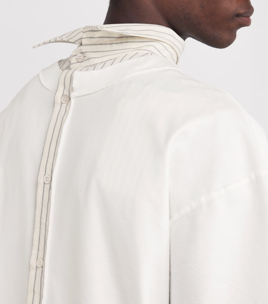 Maison Margiela Mens Cotton Layered Shirt Image 6