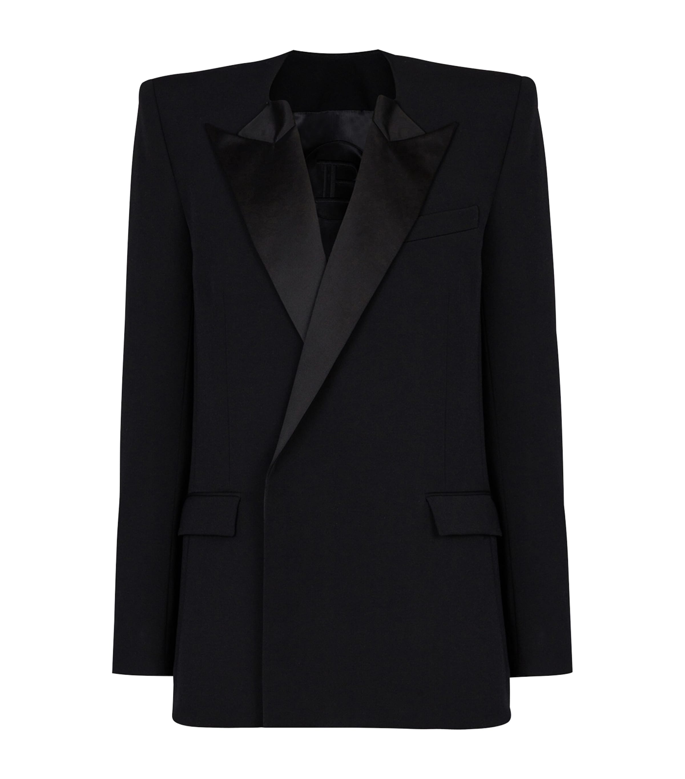 Balmain Grain De Poudre Blazer In Black