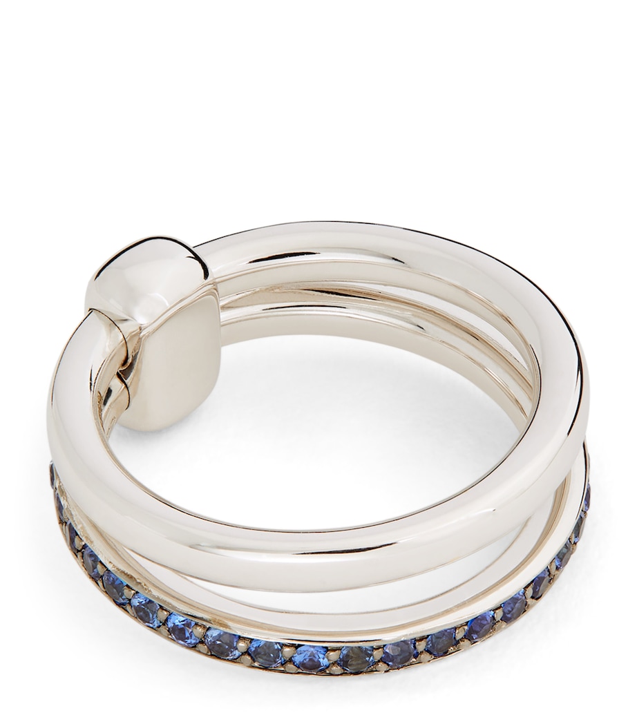 Pomellato White Gold and Sapphire Pomellato Together Ring Image 1