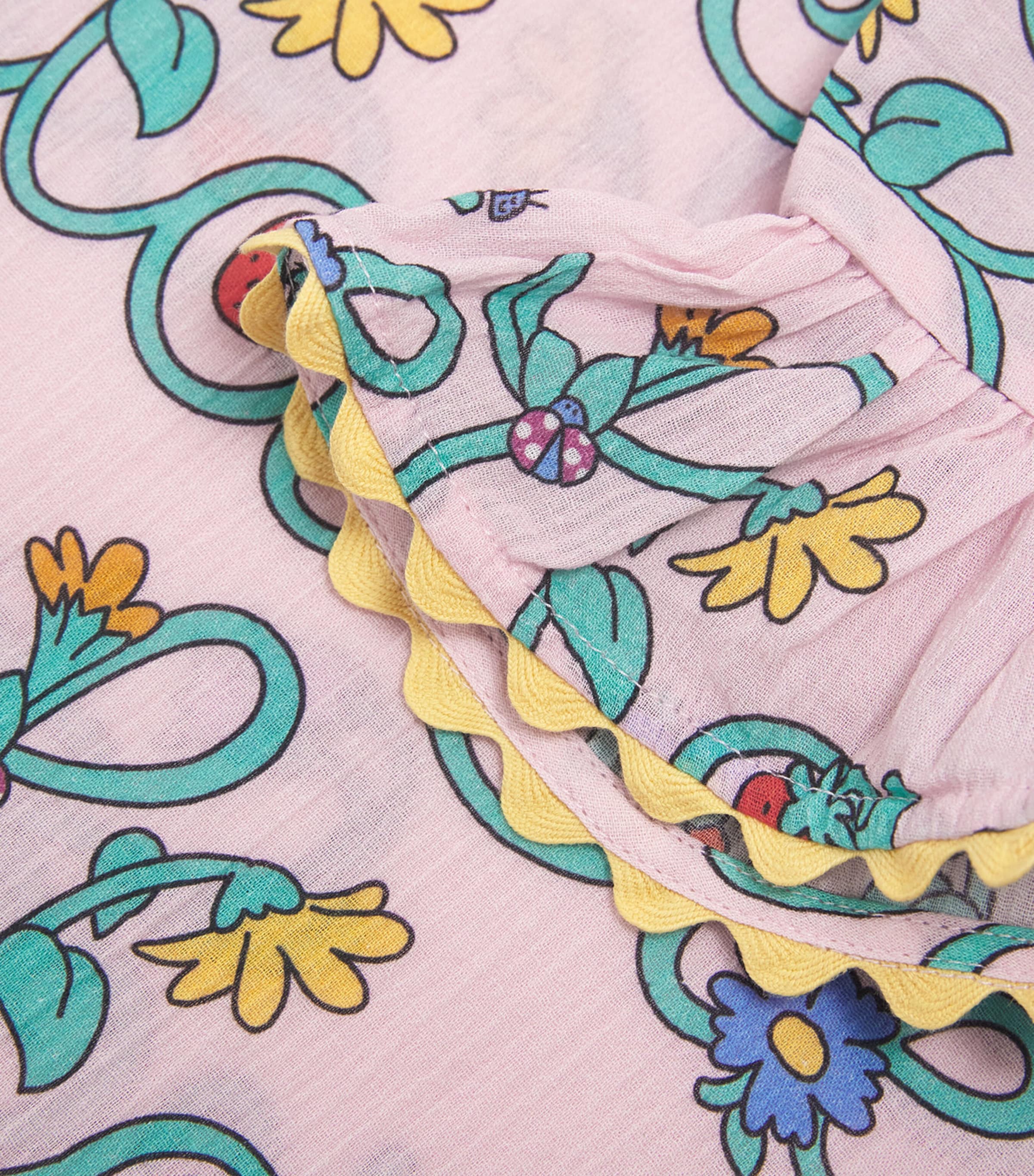 Cotton Logo Cap-Sleeve T-Shirt (2-14+ Years) 51RMCROSA/MULTICOLOR Image 3