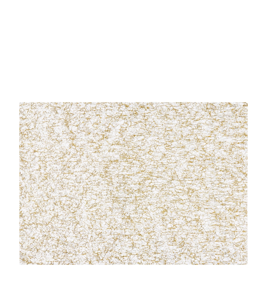 Rectangular Lace Placemat (36cm x 48cm) GOLD Image 1